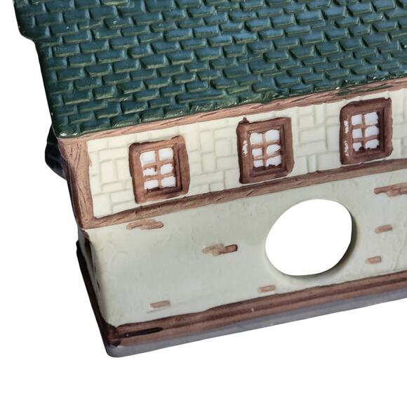 Vintage Christmas Village Café House – Snowy Roof & Brick Details - Picture 5 of 10